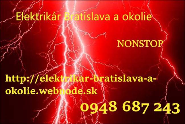 opravy elektroinštalácií -elektrikár Bratislav